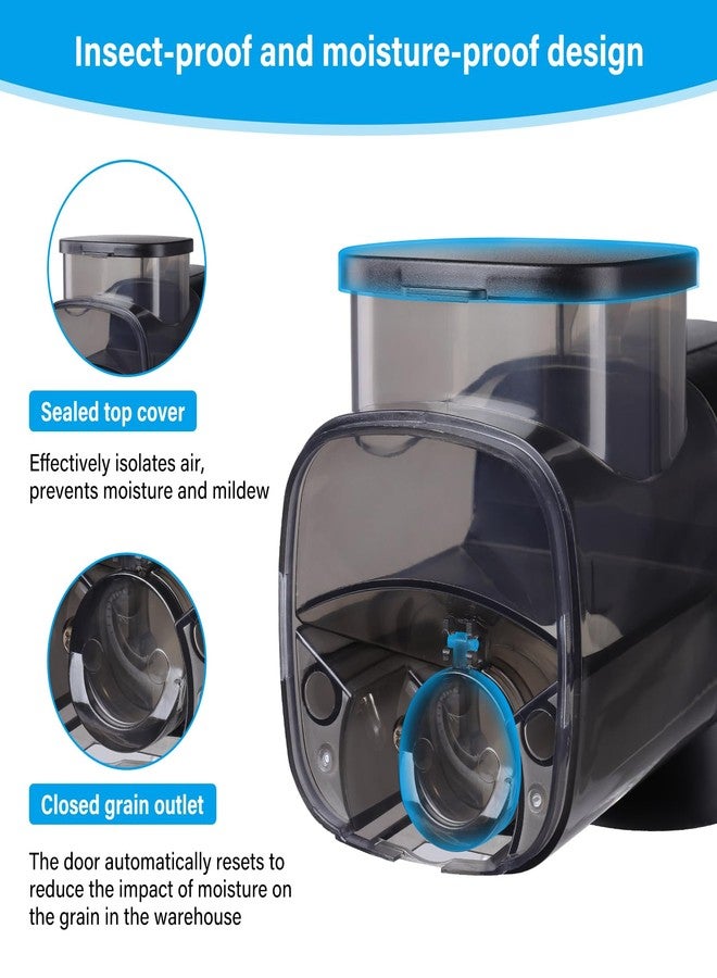 هايغر مغذي أسماك أوتوماتيكي من هيغر لأحواض السمك: موزع طعام أسماك أوتوماتيكي مزود بمؤقت، ونظام تغذية كمي وثابت النقطة، مناسب لأسماك البيتا والسلاحف في الأحواض الصغيرة - مغذي مثالي لأحواض السمك أثناء العطلات، يعمل بثلاث بطاريات AAA. - Image 4